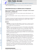 Cover page: Latina Birth Outcomes in California: Not so Paradoxical