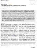 Cover page: The neurobiology of irritable bowel syndrome