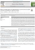 Cover page: Effects of essential amino acid supplementation to promote honey bee gland and muscle development in cages and colonies