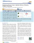 Cover page: Engineering Brassica Crops to Optimize Delivery of Bioactive Products Postcooking