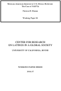 Cover page: Mexican-American Interests in U.S.-Mexico Relations:  The Case of NAFTA