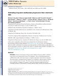 Cover page: Estimating long‐term multivariate progression from short‐term data