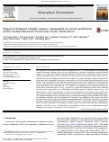 Cover page: Impact of biogenic volatile organic compounds on ozone production at the Taehwa Research Forest near Seoul, South Korea