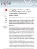 Cover page: Strongly hyperpolarized gas from parahydrogen by rational design of ligand-capped nanoparticles