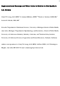 Cover page of Sugar-Sweetened Beverage and Water Intake in Relation to Diet Quality in U.S. Children.