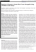 Cover page: Detection of hypoxia in human brain tumor xenografts using a modified comet assay