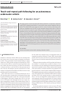 Cover page: Teach‐and‐repeat path following for an autonomous underwater vehicle