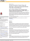 Cover page: Urinary Colorimetric Sensor Array and Algorithm to Distinguish Kawasaki Disease from Other Febrile Illnesses