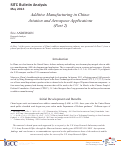 Cover page of SITC Bulletin Analysis: Additive Manufacturing in China: Aviation and Aerospace Applications (Part 2)