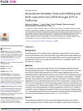 Cover page: Associations between historical redlining and birth outcomes from 2006 through 2015 in California