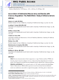 Cover page: Association of abdominal muscle area and density with glucose regulation: The multi‐ethnic study of atherosclerosis (MESA)