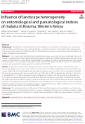 Cover page: Influence of landscape heterogeneity on entomological and parasitological indices of malaria in Kisumu, Western Kenya