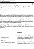 Cover page: An insert with less than spherical medial conformity causes a loss of passive internal rotation after calipered kinematically aligned TKA