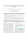 Cover page: Large Data Visualization on Distributed Memory Mulit-GPU Clusters