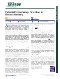 Cover page: Potentially Confusing: Potentials in Electrochemistry