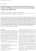 Cover page: Characterizing the Associative Content of Brain Structures Involved in Habitual and Goal-Directed Actions in Humans: A Multivariate fMRI Study