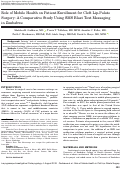 Cover page: Role of mobile health on patient enrollment for cleft lip‐palate surgery: A comparative study using SMS blast text messaging in Zimbabwe