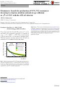 Cover page: Erratum to: Search for production of WW / WZ resonances decaying to a lepton, neutrino and jets in pp collisions at s=8 TeV with the ATLAS detector