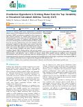 Cover page: Disinfection Byproducts in Drinking Water from the Tap: Variability in Household Calculated Additive Toxicity (CAT)