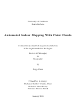 Cover page: Automated Indoor Mapping with Point Clouds