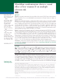 Cover page: Mendelian randomization shows a causal effect of low vitamin D on multiple sclerosis risk