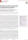 Cover page: Why Antibiotic Treatment Is Not Enough for Sepsis Resolution: an Evaluation in an Experimental Animal Model