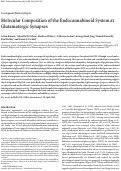 Cover page: Molecular Composition of the Endocannabinoid System at Glutamatergic Synapses