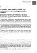 Cover page: A Bayesian framework for multiple trait colocalization from summary association statistics