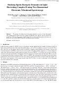Cover page: Studying Spatio-Energetic Dynamics in Light Harvesting Complex II using Two-Dimensional Electronic-Vibrational Spectroscopy