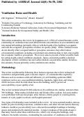 Cover page: Ventilation rates and health