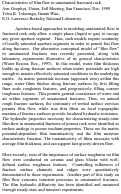 Cover page: Characteristics of film flow in unsaturated fractured rock