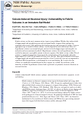 Cover page: Seizure-Induced Neuronal Injury: Vulnerability to Febrile Seizures in an Immature Rat Model