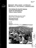 Cover page: Determining Size-Specific Emission Factors for Environmental Tobacco Smoke Particles