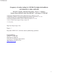 Cover page: Frequency of Routine Testing for Coronavirus Disease 2019 (COVID-19) in High-risk Healthcare Environments to Reduce Outbreaks