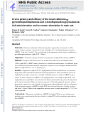 Cover page: In vivo potency and efficacy of the novel cathinone α-pyrrolidinopentiophenone and 3,4-methylenedioxypyrovalerone: self-administration and locomotor stimulation in male rats