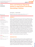 Cover page: Genes and Pathways Regulating Decline in Lung Function and Airway Remodeling in Asthma