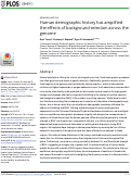 Cover page: Human demographic history has amplified the effects of background selection across the genome