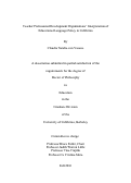 Cover page: Teacher Professional Development Organizations’ Interpretation of Educational Language Policy in California