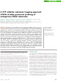 Cover page: A VCP inhibitor substrate trapping approach (VISTA) enables proteomic profiling of endogenous ERAD substrates