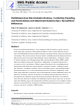 Cover page: Multidimensional discrimination distress, controlling parenting, and parent–adolescent attachment relationships: Racial/ethnic differences