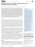 Cover page: Essential functions of mosquito ecdysone importers in development and reproduction