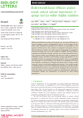 Cover page: Multi-network-based diffusion analysis reveals vertical cultural transmission of sponge tool use within dolphin matrilines