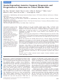 Cover page: Strain-Dependent Anterior Segment Dysgenesis and Progression to Glaucoma in Col4a1 Mutant MiceCol4a1-Related Ocular Dysgenesis and Glaucoma