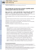 Cover page: Does quadriceps neuromuscular activation capability explain walking speed in older men and women?