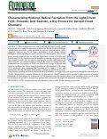 Cover page: Characterizing Hydroxyl Radical Formation from the Light-Driven Fe(II)-Peracetic Acid Reaction, a Key Process for Aerosol-Cloud Chemistry.