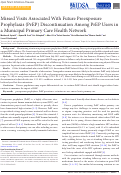 Cover page: Missed Visits Associated With Future Preexposure Prophylaxis (PrEP) Discontinuation Among PrEP Users in a Municipal Primary Care Health Network