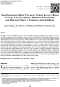 Cover page: Drug Resistance, Rather than Low Tenofovir Levels in Blood or Urine, Is Associated with Tenofovir, Emtricitabine, and Efavirenz Failure in Resource-Limited Settings