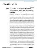 Cover page: The value of marsh restoration for flood risk reduction in an urban estuary.