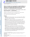 Cover page: Effects of selective serotonin and norepinephrine reuptake inhibitors on depressive‐ and impulsive‐like behaviors and on monoamine transmission in experimental temporal lobe epilepsy