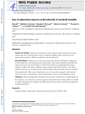 Cover page: Use of adjunctive topical corticosteroids in bacterial keratitis